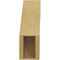 Ekena Millwork 5-inch W x 12-inch D x 16-inch H Carmel Rough Cedar Woodgrain TimberThane Knee Brace, Primed BRCUR05X12X16CARRCPR - alternate 3